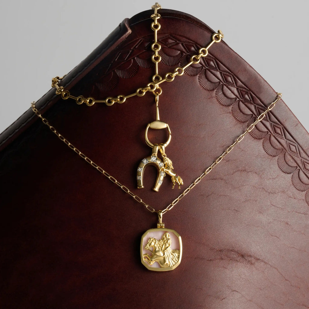 Horsebit Charm Link Necklace