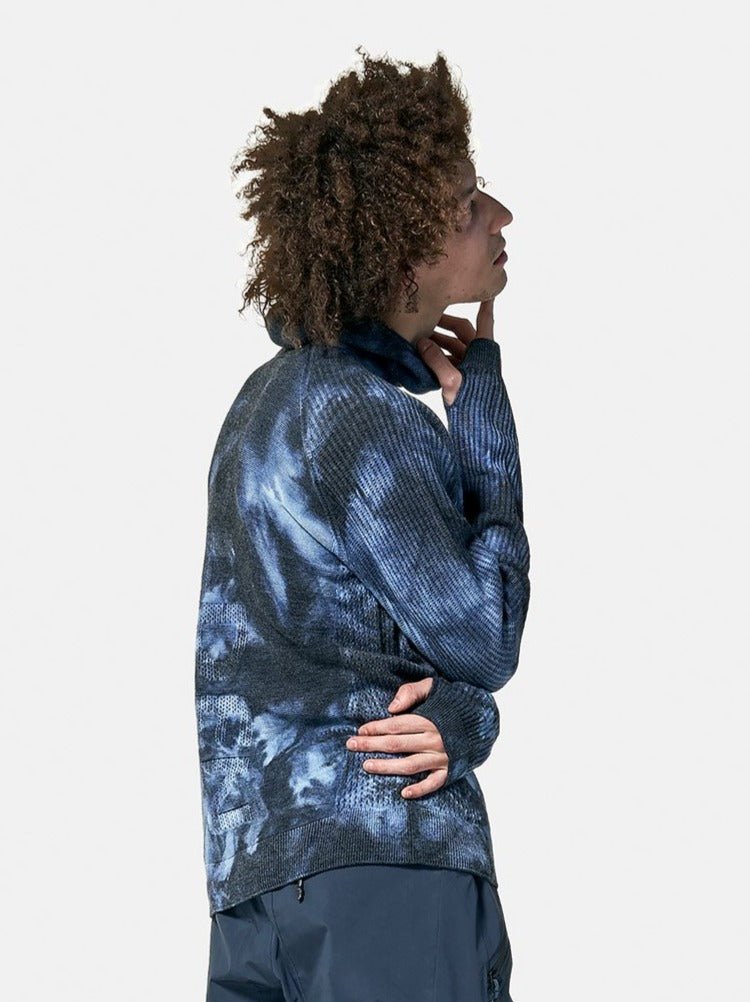 Balaclava Sweater - Navy Wave Dye - Paranoid Ranch