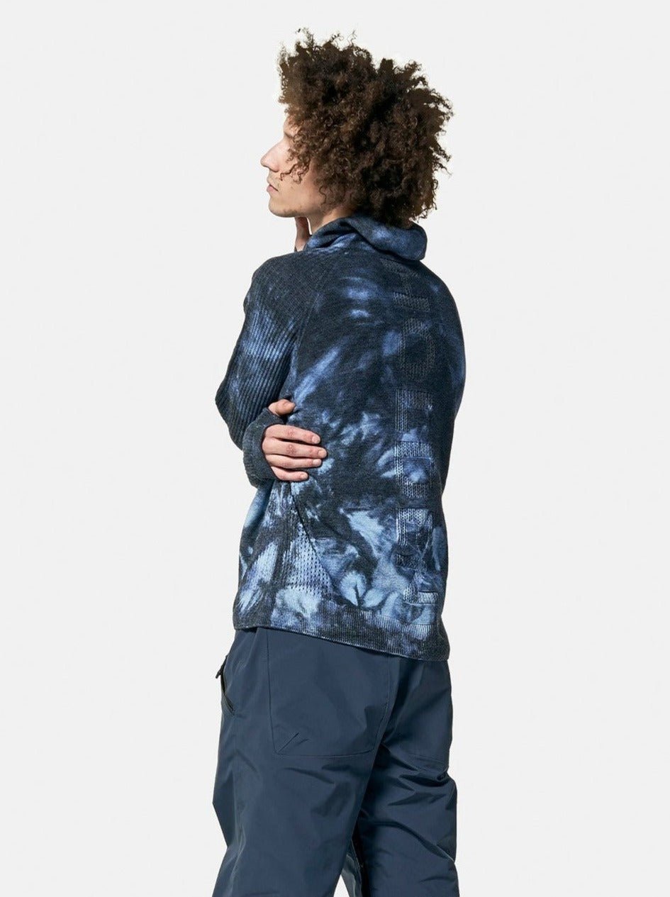Balaclava Sweater - Navy Wave Dye - Paranoid Ranch
