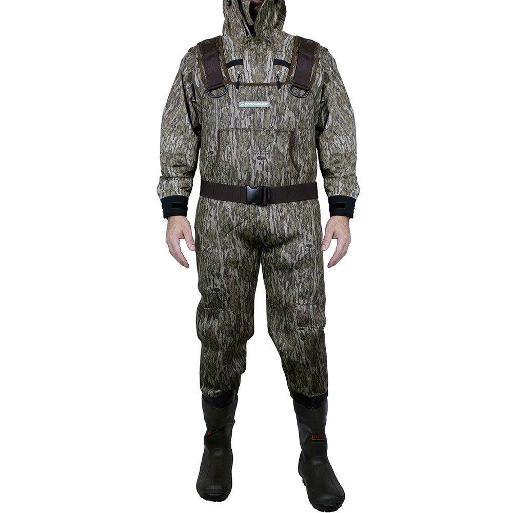 BAYOU 3.5mm Neoprene Camo Chest Wader – 600g Boots - Paranoid Ranch