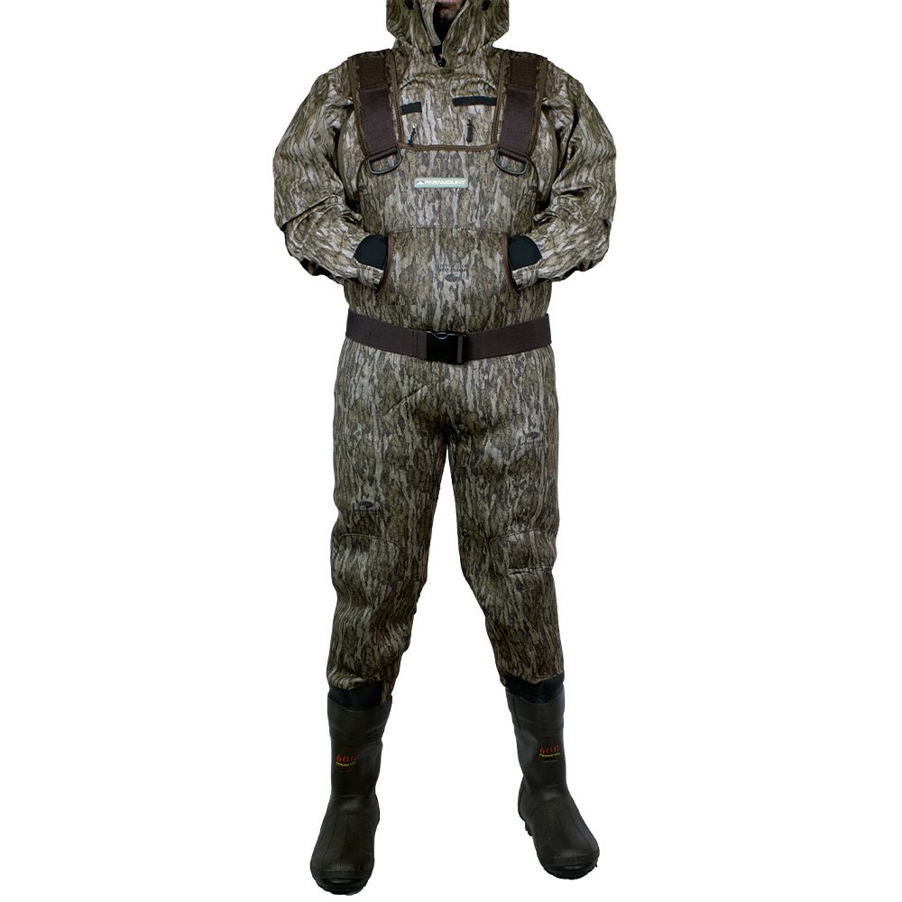 BAYOU 3.5mm Neoprene Camo Chest Wader – 600g Boots - Paranoid Ranch