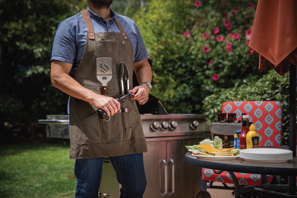 BBQ Apron with Tools & Bottle Opener - Paranoid Ranch