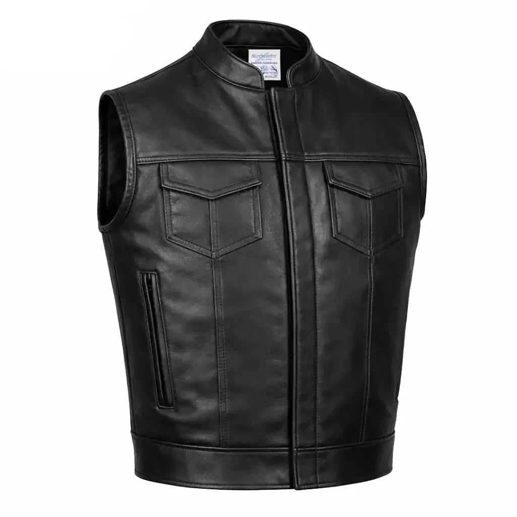 BECK® 566 Horsehide Motorcycle Vest — Black - Paranoid Ranch