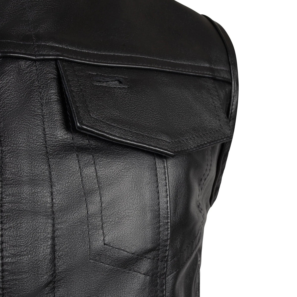 BECK® 566 Horsehide Motorcycle Vest — Black - Paranoid Ranch