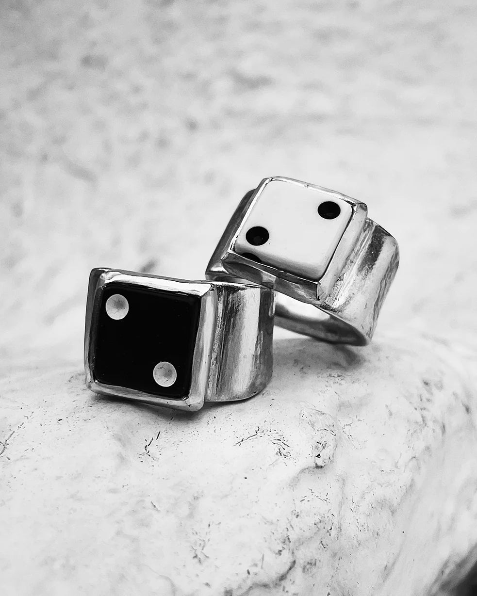 Black Lucky Dice Ring - Paranoid Ranch