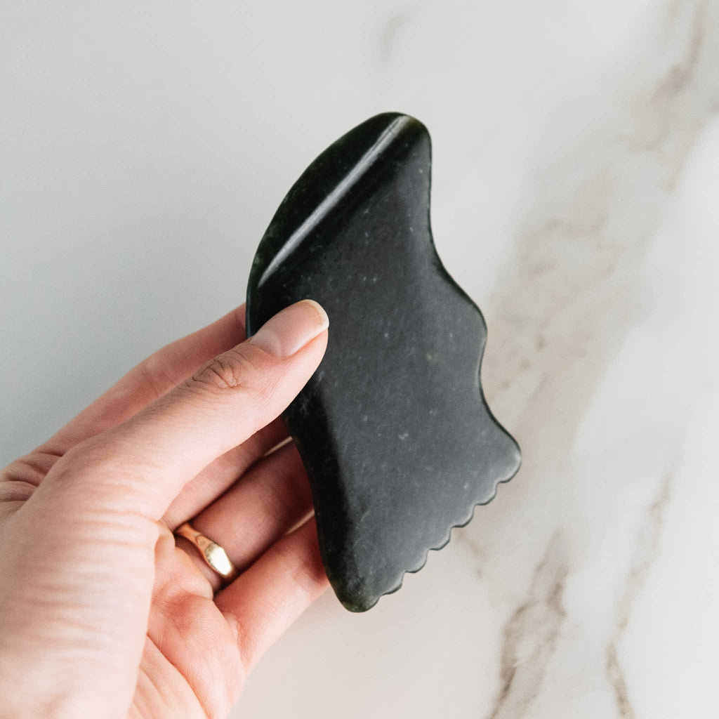 Black Nephrite Gua Sha Lifting Tool - Paranoid Ranch