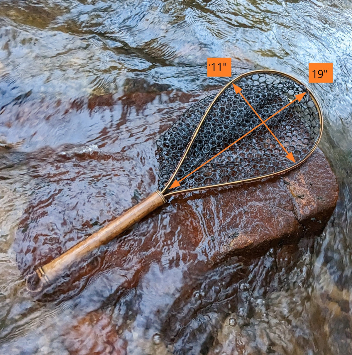 Blue Line - Bamboo Fly Fishing Landing Net/Hand Net