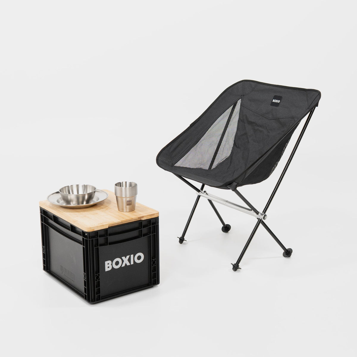 BOXIO CHAIR Set of 4 I set of camping chairs with box - Paranoid Ranch
