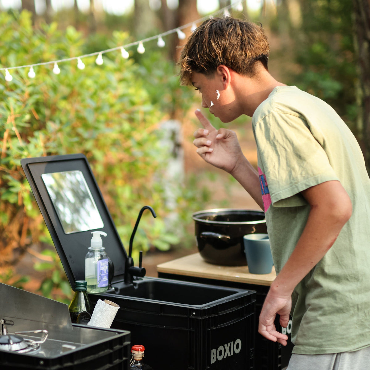 BOXIO WASH MAX + I Camping sink with water filter system - Paranoid Ranch