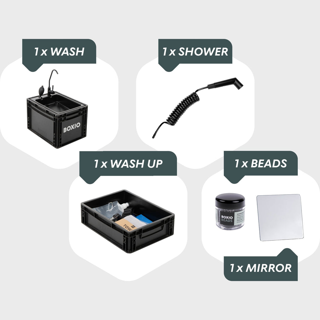 BOXIO WASH MAX + I Camping sink with water filter system - Paranoid Ranch