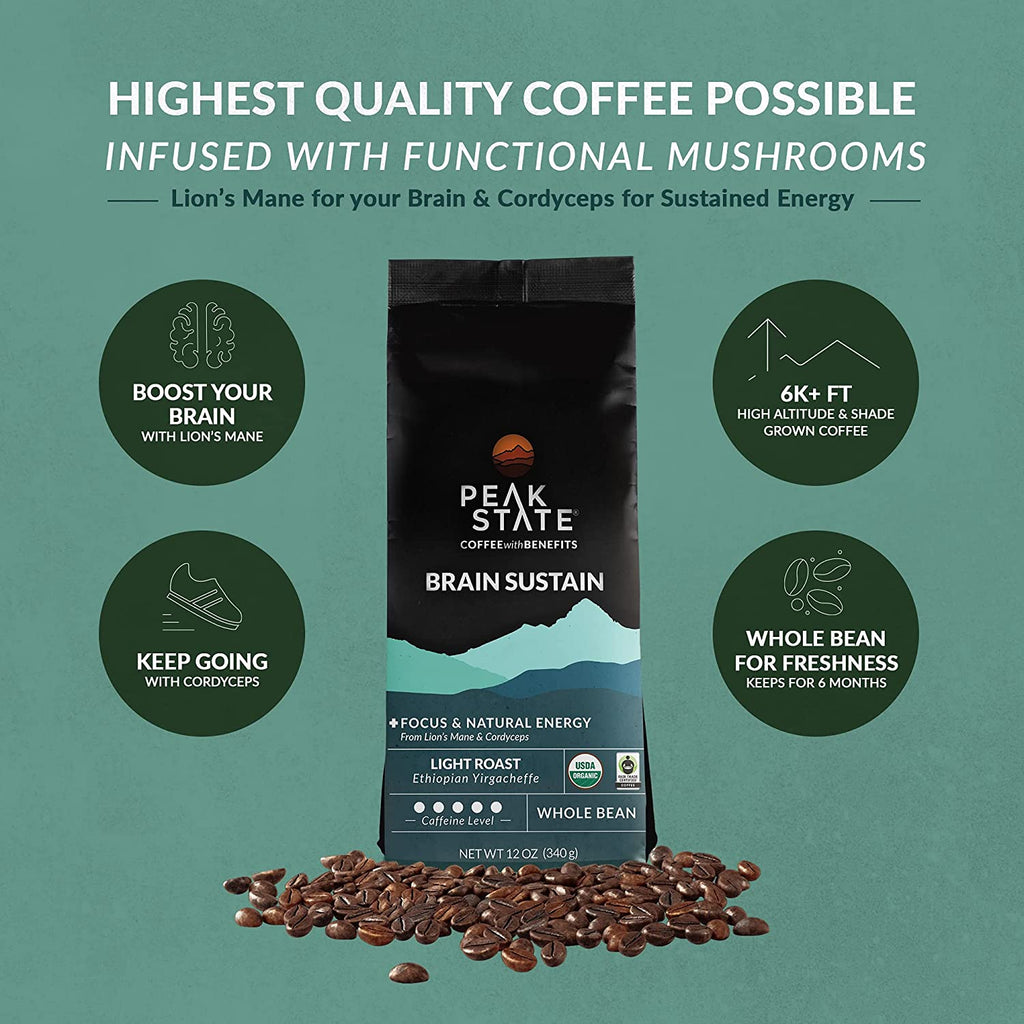 BRAIN SUSTAIN Light Roast - 5lb - Paranoid Ranch