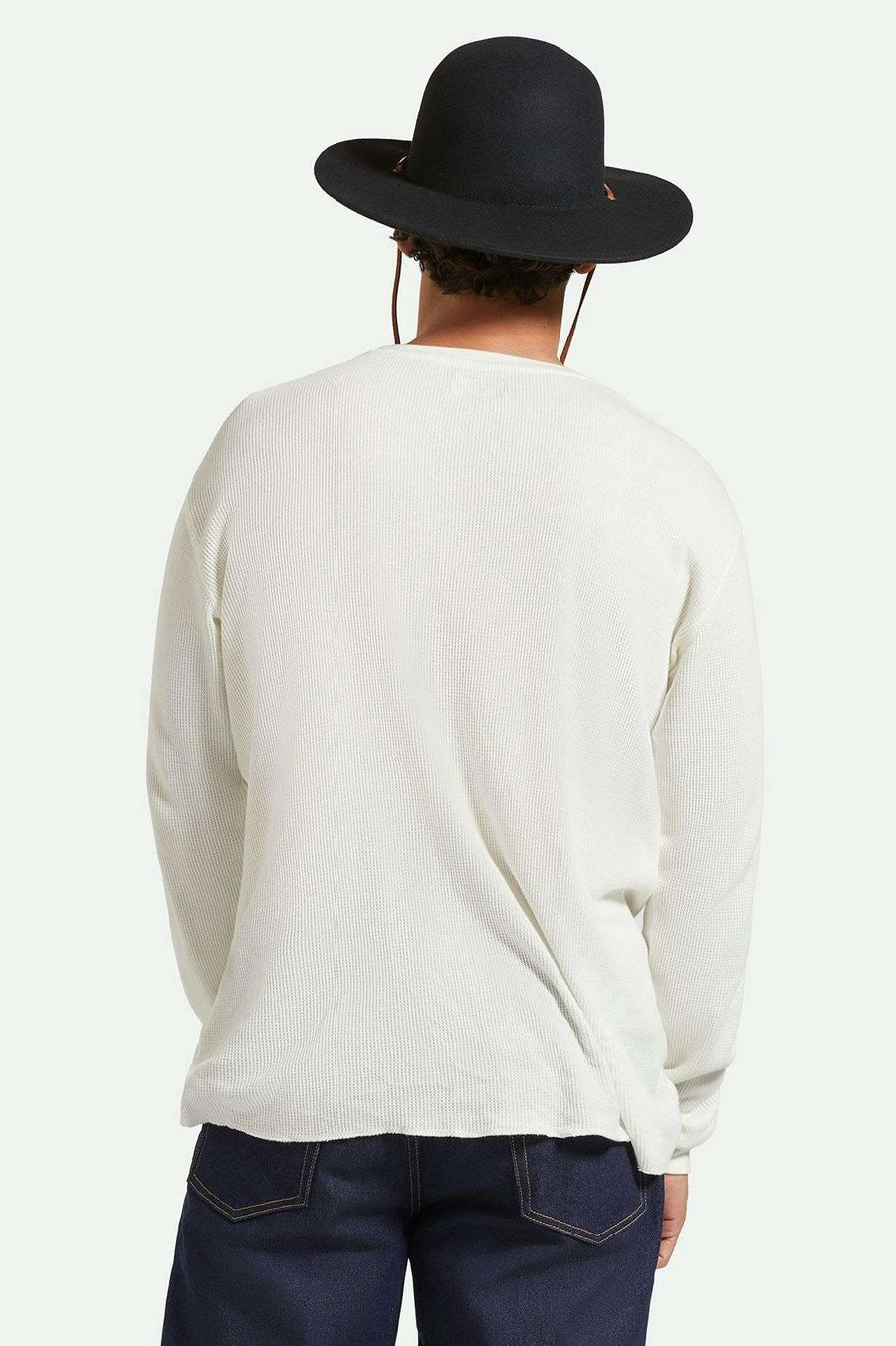 Back view of Brixton Tiller Hat on model.
