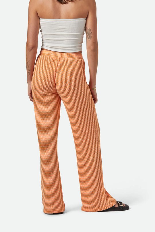 Back view of the Brixton Maude Mesh Lounge Pant - Paranoid Ranch