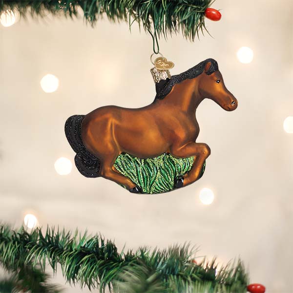 Brown Mustang Ornament - Paranoid Ranch
