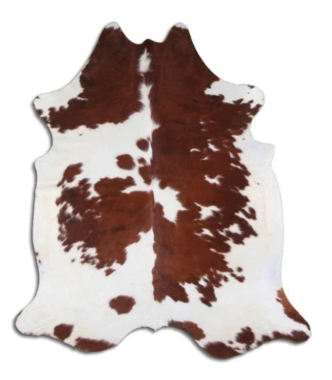 Brown & White Brazilian Cowhide Rug - Paranoid Ranch