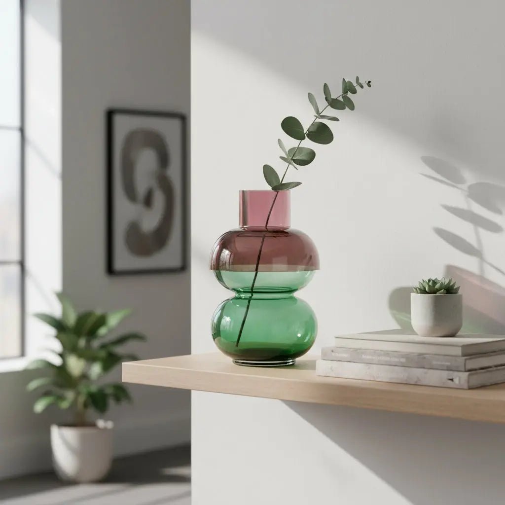 Bubble Large Pink & Green Vase - Paranoid Ranch