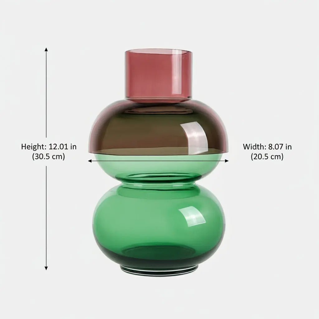 Bubble Large Pink & Green Vase - Paranoid Ranch