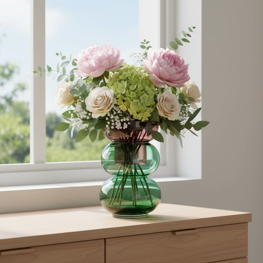 Bubble Large Pink & Green Vase - Paranoid Ranch