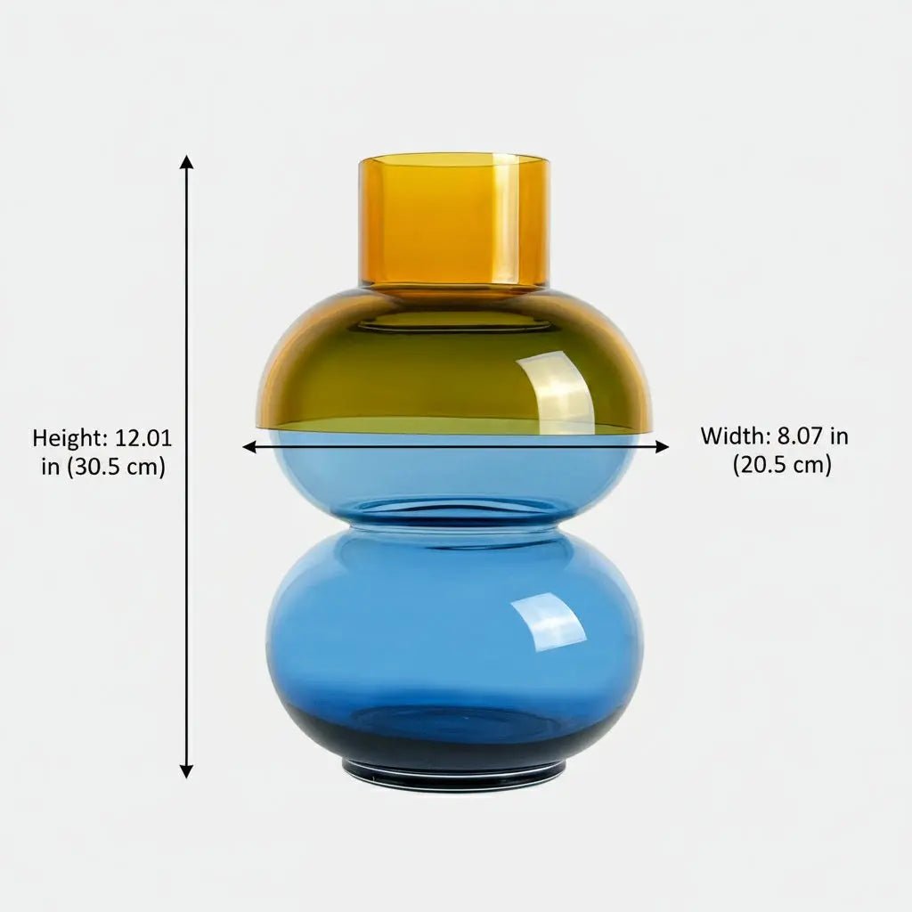 Bubble Large Yellow & Blue Vase - Paranoid Ranch