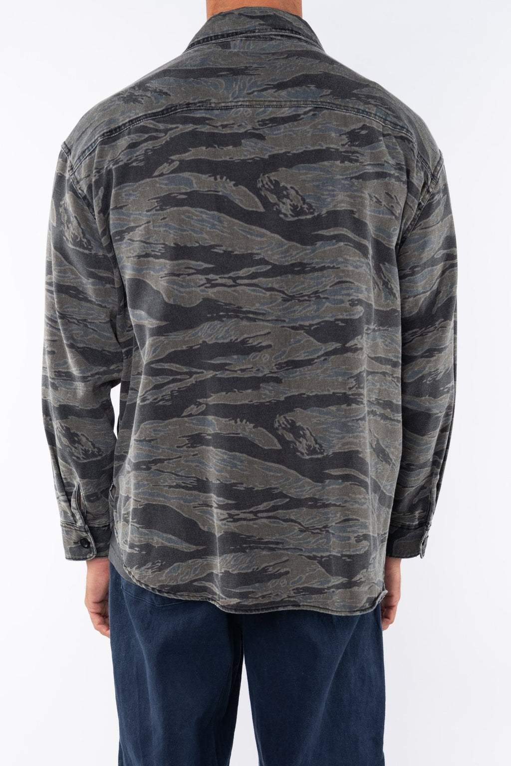 Bucky Camo Split Hem Shirt Jacket - Paranoid Ranch