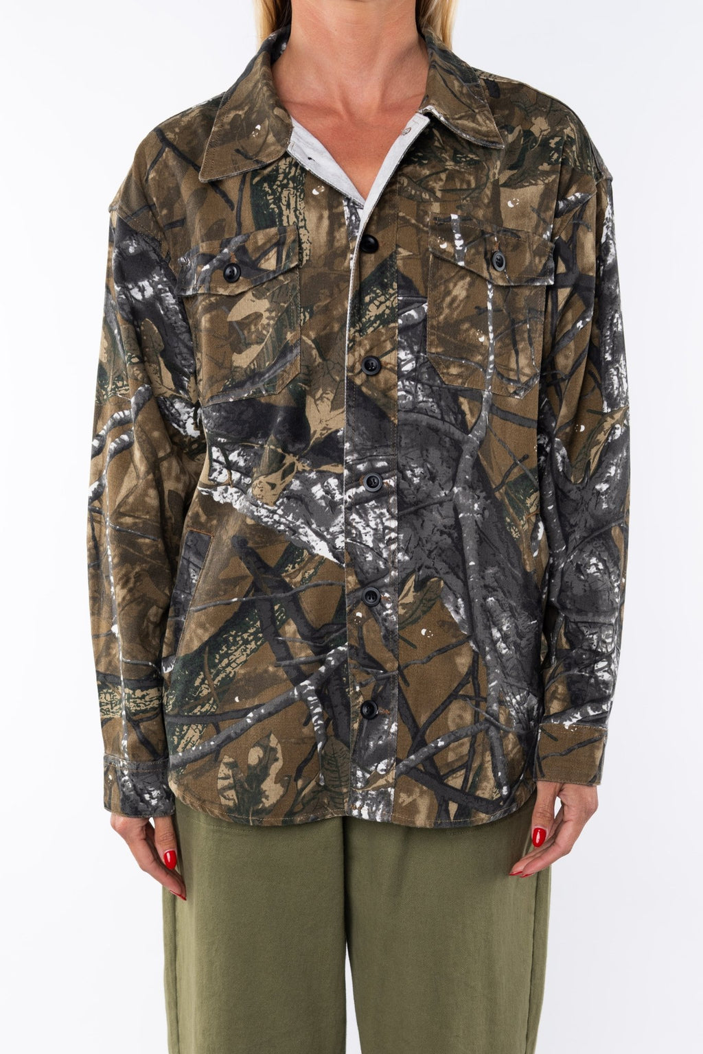 Bucky Camo Split Hem Shirt Jacket - Paranoid Ranch