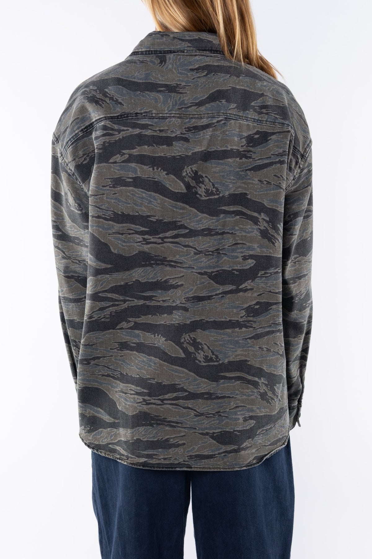 Bucky Camo Split Hem Shirt Jacket - Paranoid Ranch
