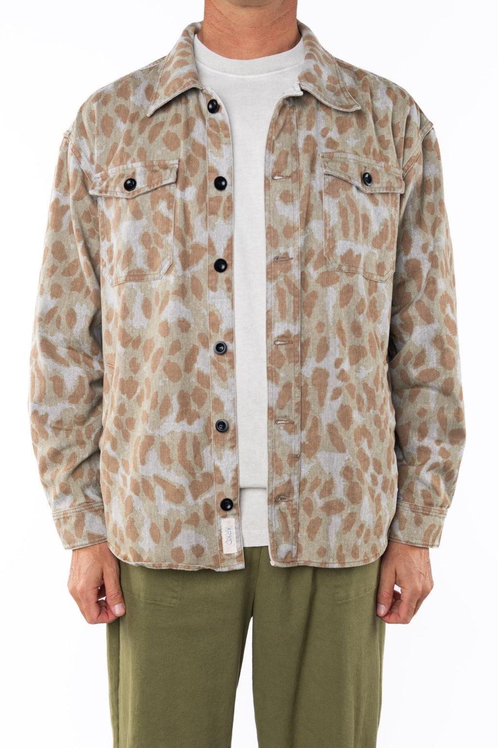 Bucky Camo Split Hem Shirt Jacket - Paranoid Ranch