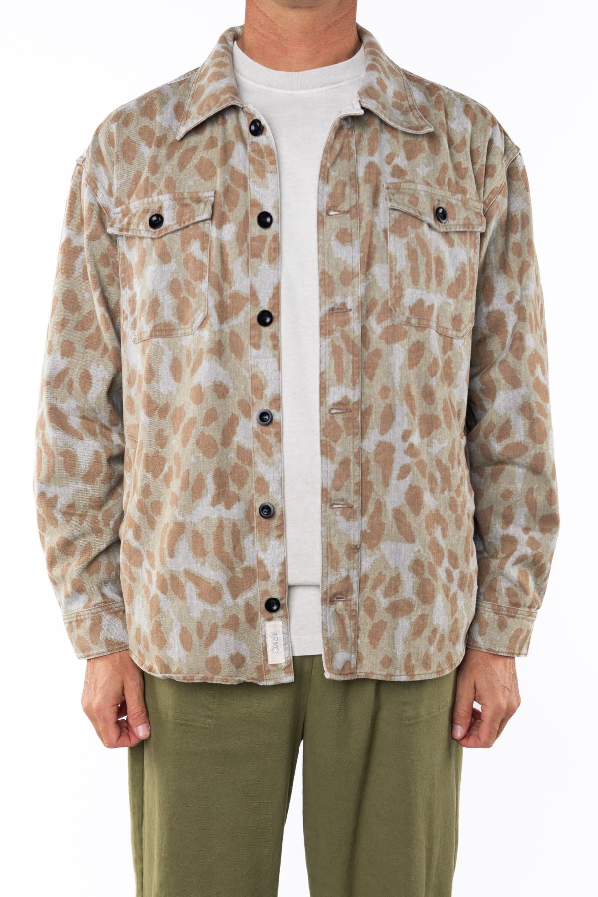 Bucky Camo Split Hem Shirt Jacket - Paranoid Ranch