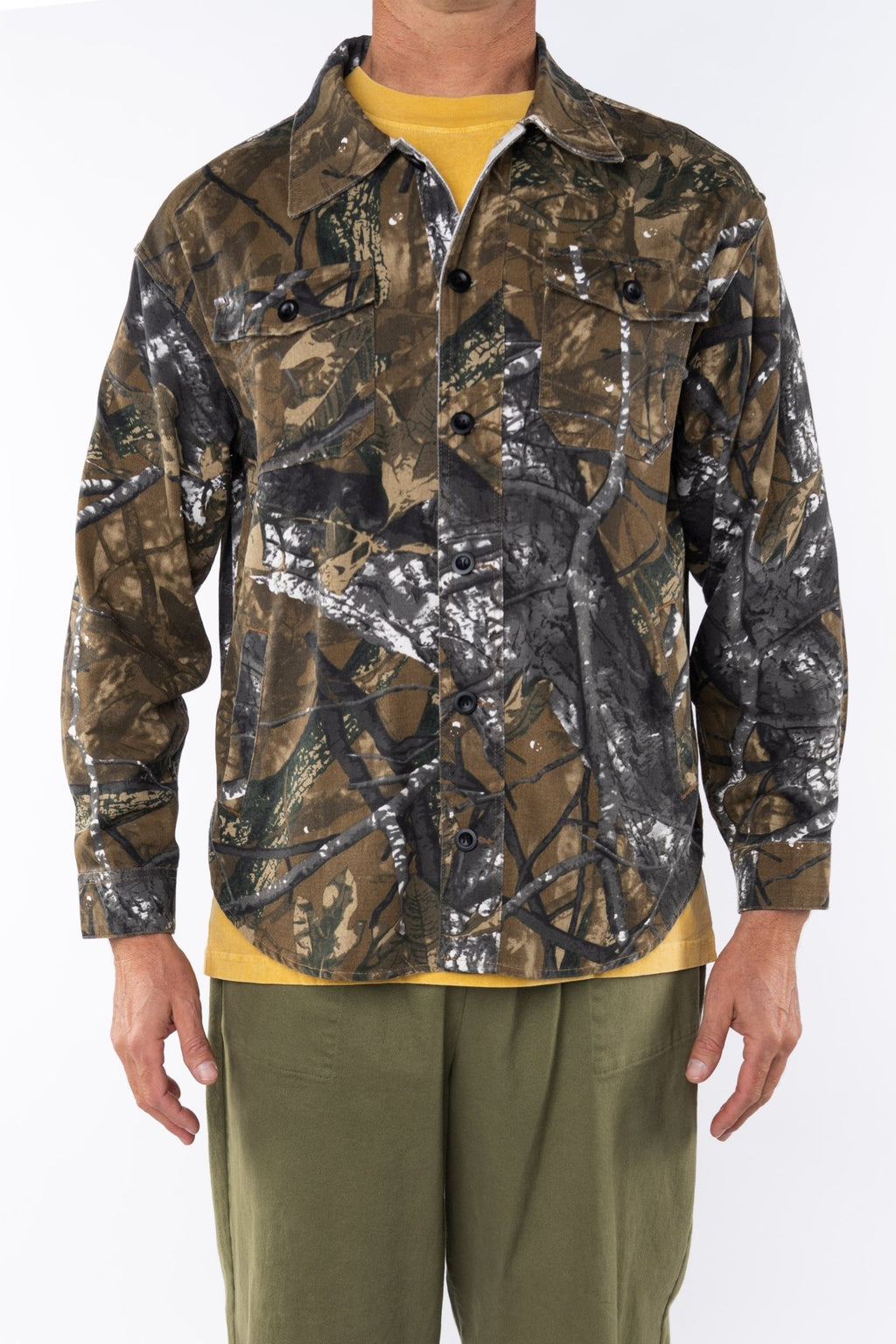 Bucky Camo Split Hem Shirt Jacket - Paranoid Ranch