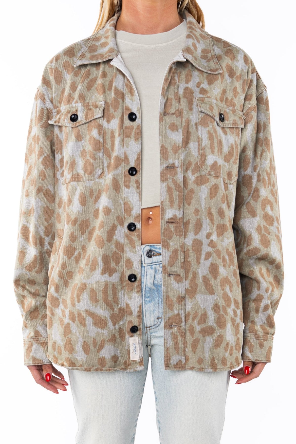 Bucky Camo Split Hem Shirt Jacket - Paranoid Ranch