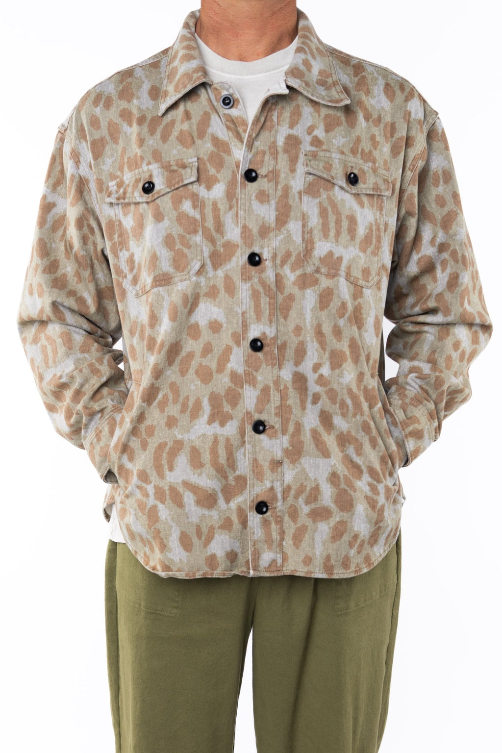 Bucky Camo Split Hem Shirt Jacket - Paranoid Ranch