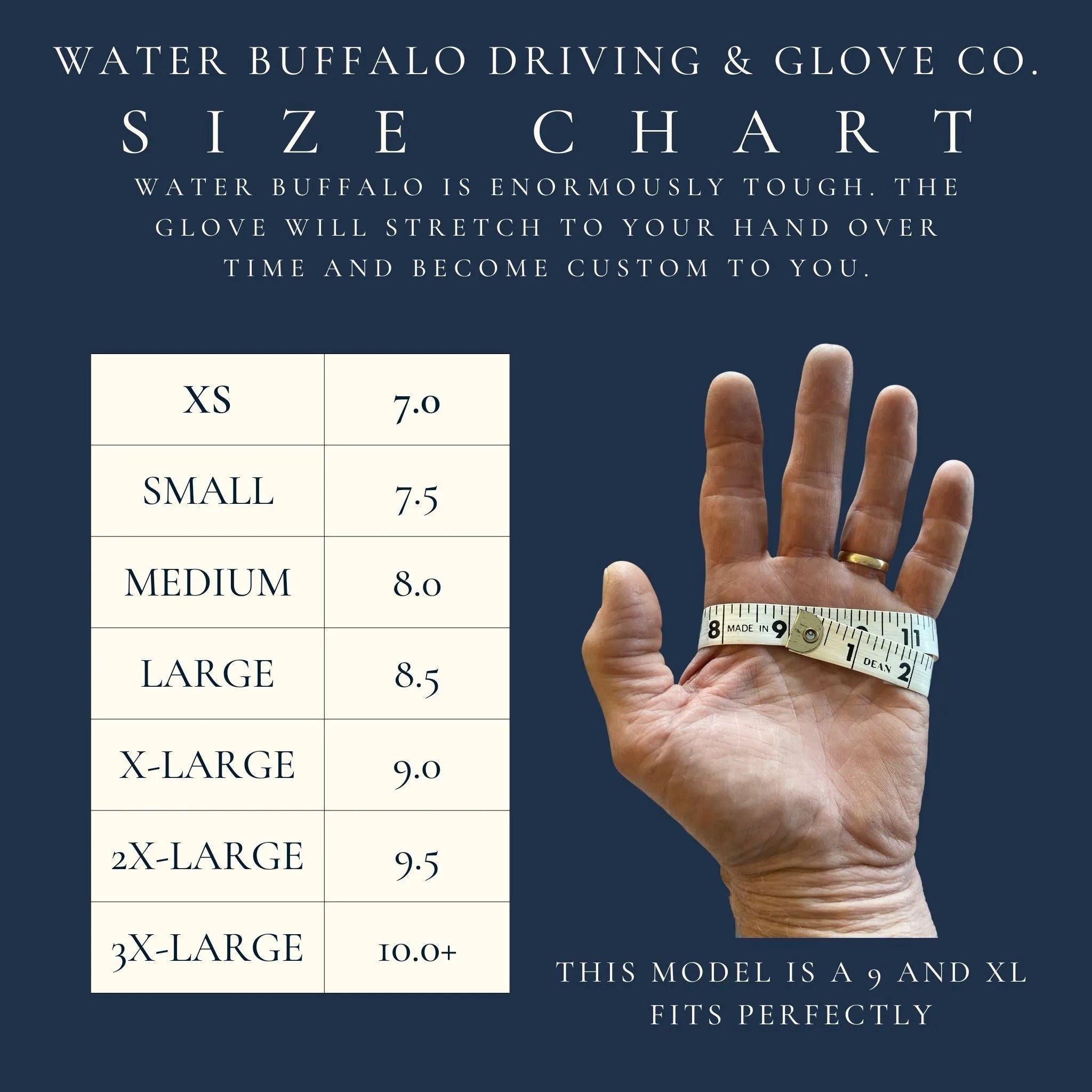 Buffalo Leather Gloves - Pitch Black - Paranoid Ranch