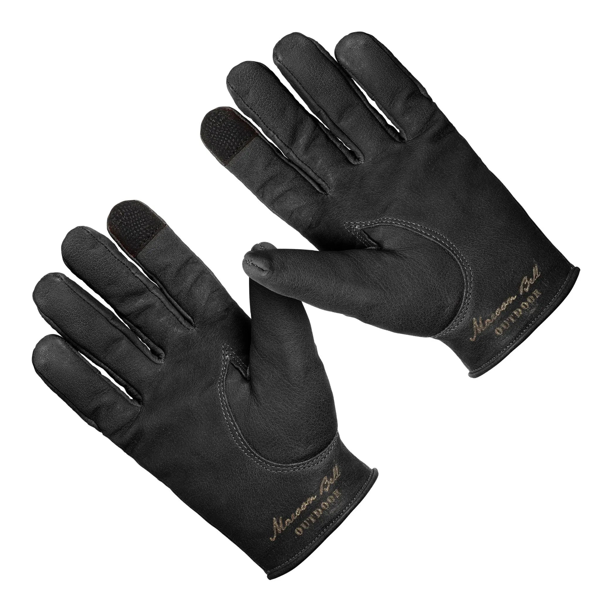 Buffalo Leather Gloves - Pitch Black - Paranoid Ranch