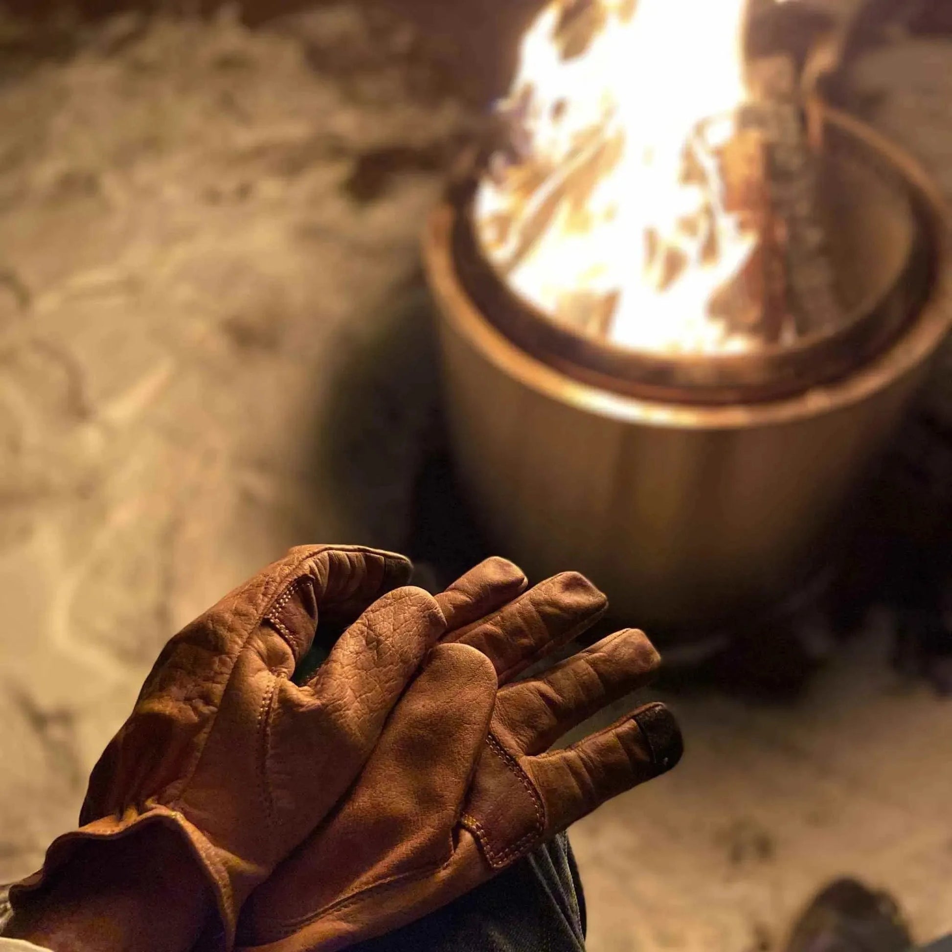 Buffalo Leather Ranching Gloves - Paranoid Ranch
