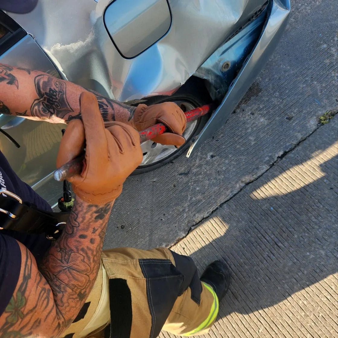 Buffalo Leather Ranching Gloves - Paranoid Ranch