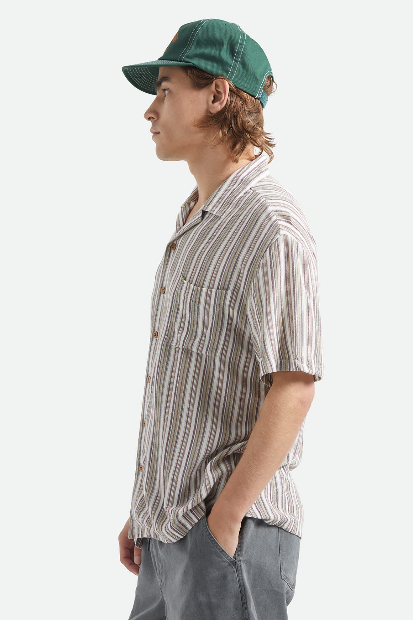 Bunker Twisted Stripe Camp Collar Shirt - Paranoid Ranch