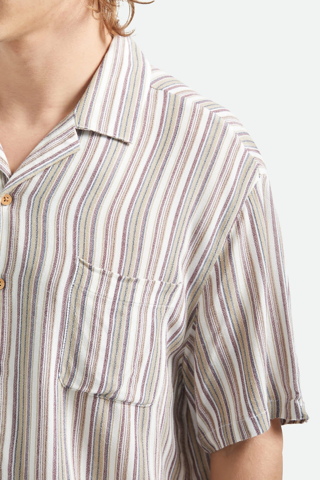 Bunker Twisted Stripe Camp Collar Shirt - Paranoid Ranch