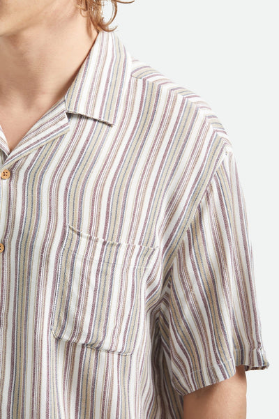 Bunker Twisted Stripe Camp Collar Shirt - Paranoid Ranch