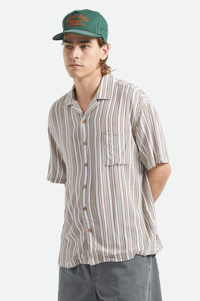 Bunker Twisted Stripe Camp Collar Shirt - Paranoid Ranch