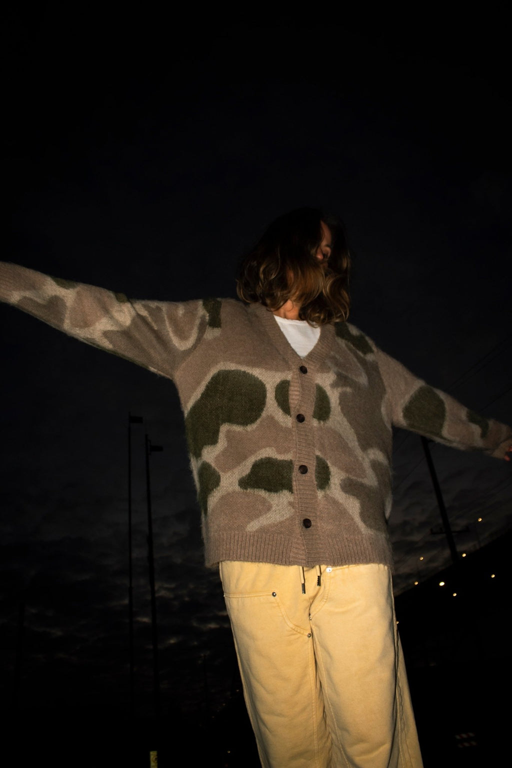 Camo Mohair Cardigan - Paranoid Ranch