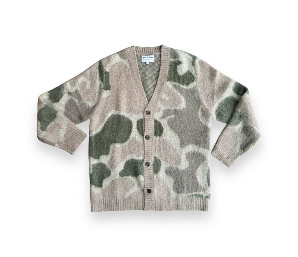 Camo Mohair Cardigan - Paranoid Ranch