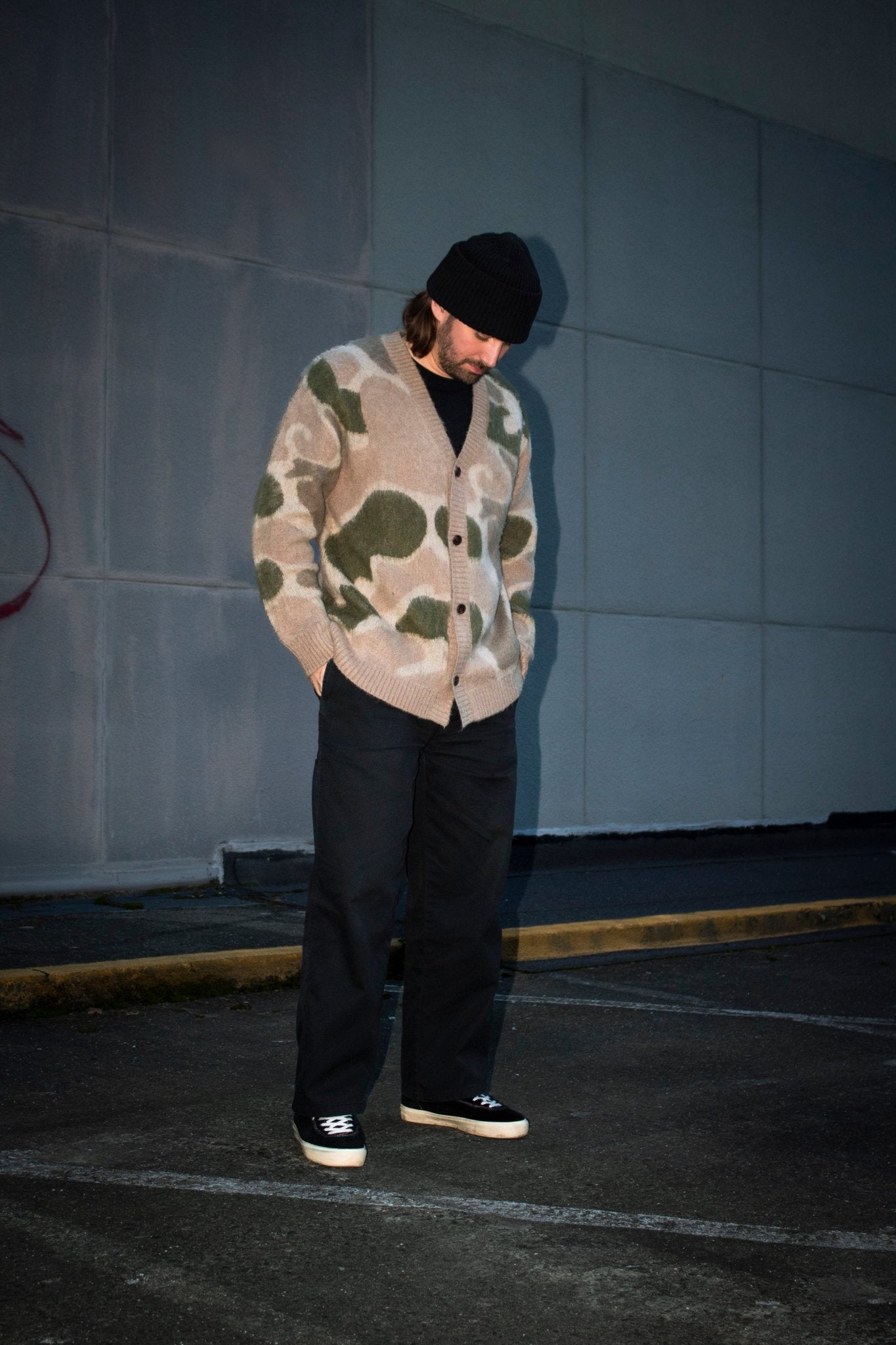 Camo Mohair Cardigan - Paranoid Ranch