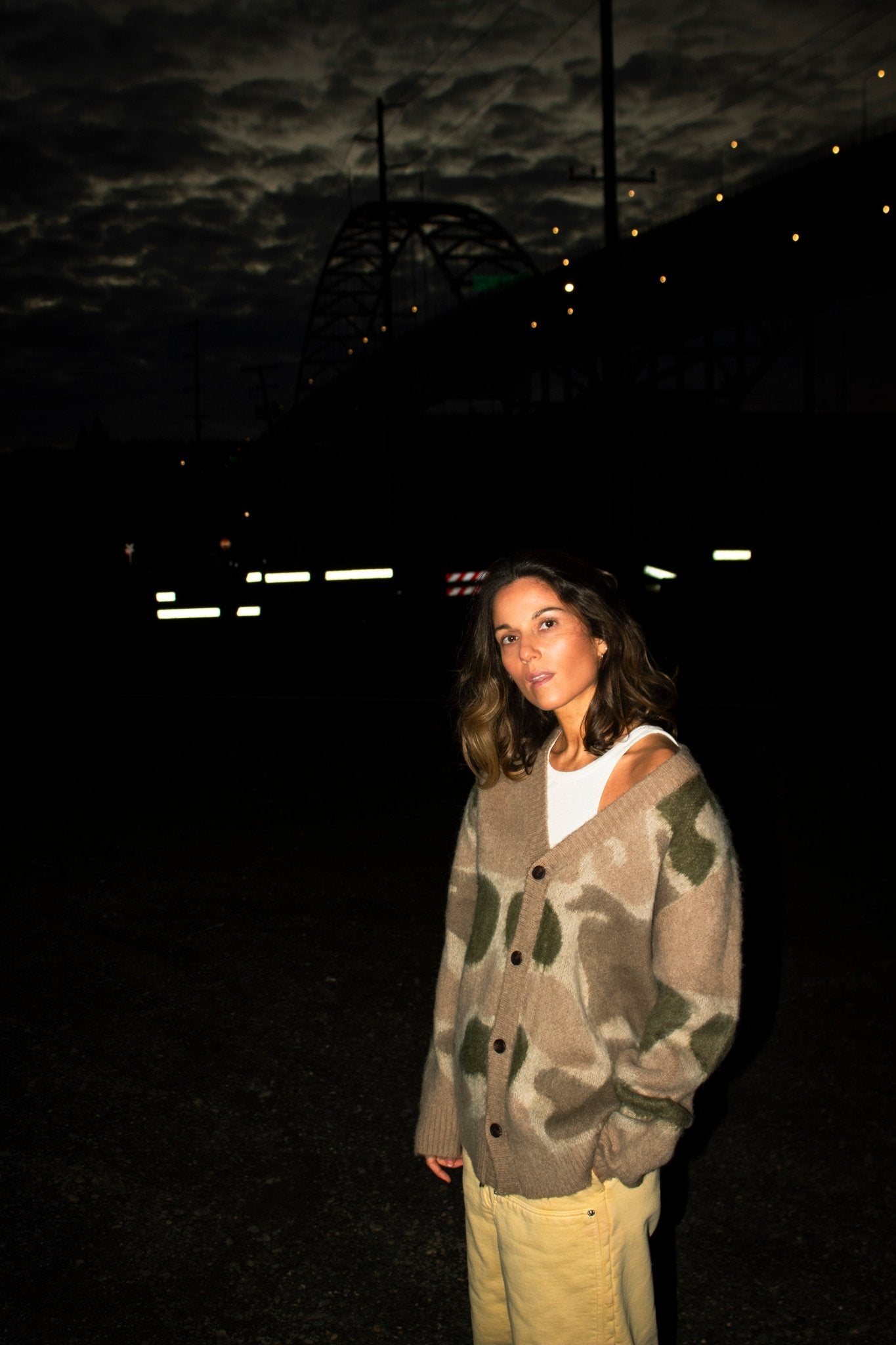 Camo Mohair Cardigan - Paranoid Ranch