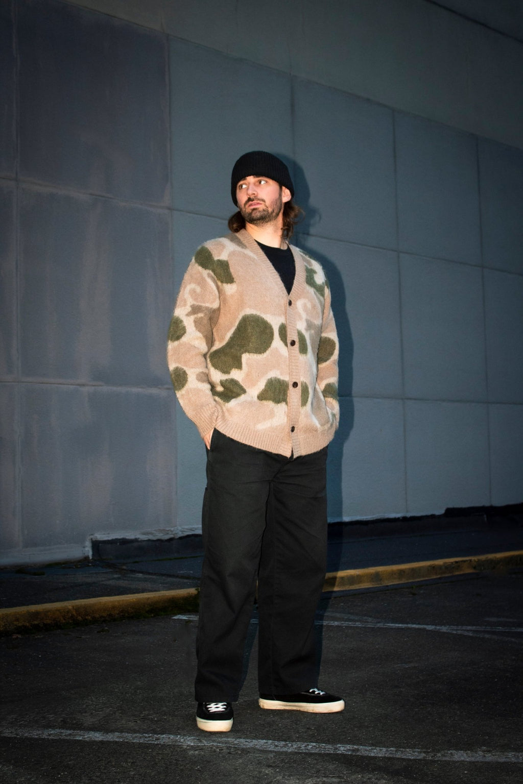 Camo Mohair Cardigan - Paranoid Ranch