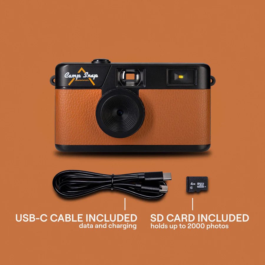 Camp Snap Camera (Screen - Free Digital Camera) - Chestnut Brown - Paranoid Ranch