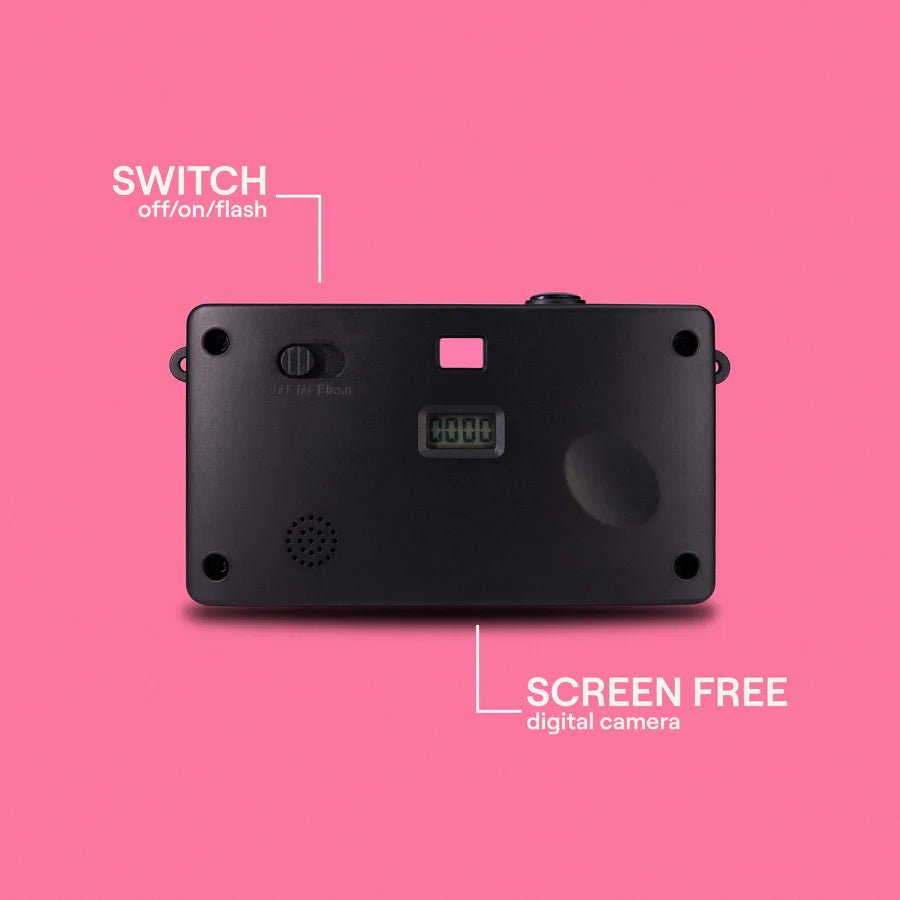 Camp Snap Camera (Screen - Free Digital Camera) - Flamingo Pink - Paranoid Ranch