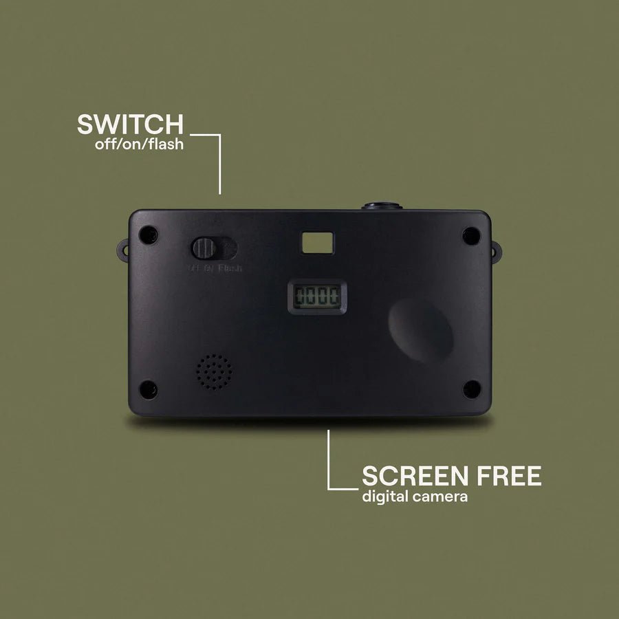 Camp Snap Camera (Screen - Free Digital Camera) - Forest Green - Paranoid Ranch