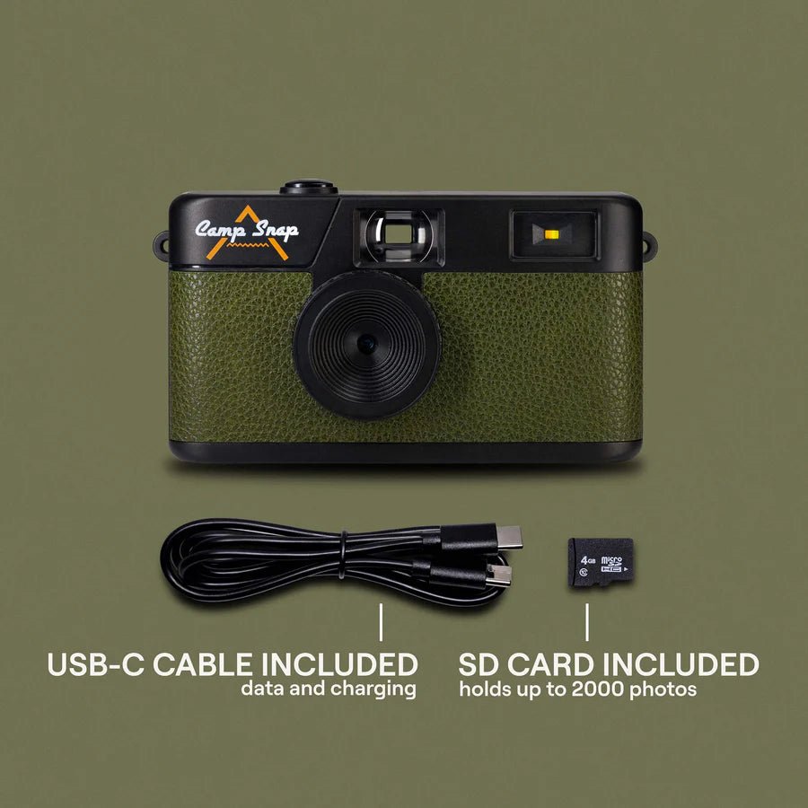 Camp Snap Camera (Screen - Free Digital Camera) - Forest Green - Paranoid Ranch