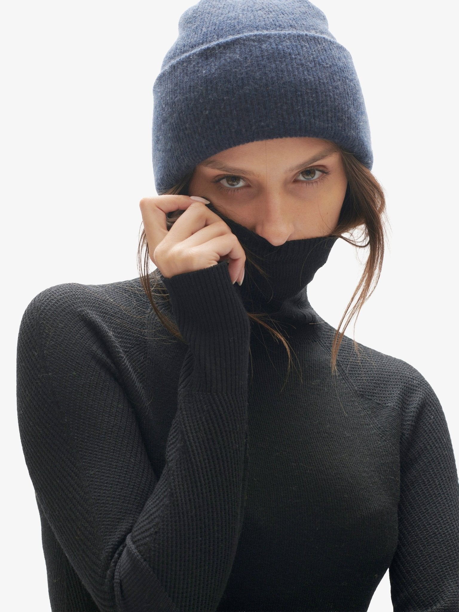 Cashmere Cuff Beanie - Carbon Blue - Paranoid Ranch