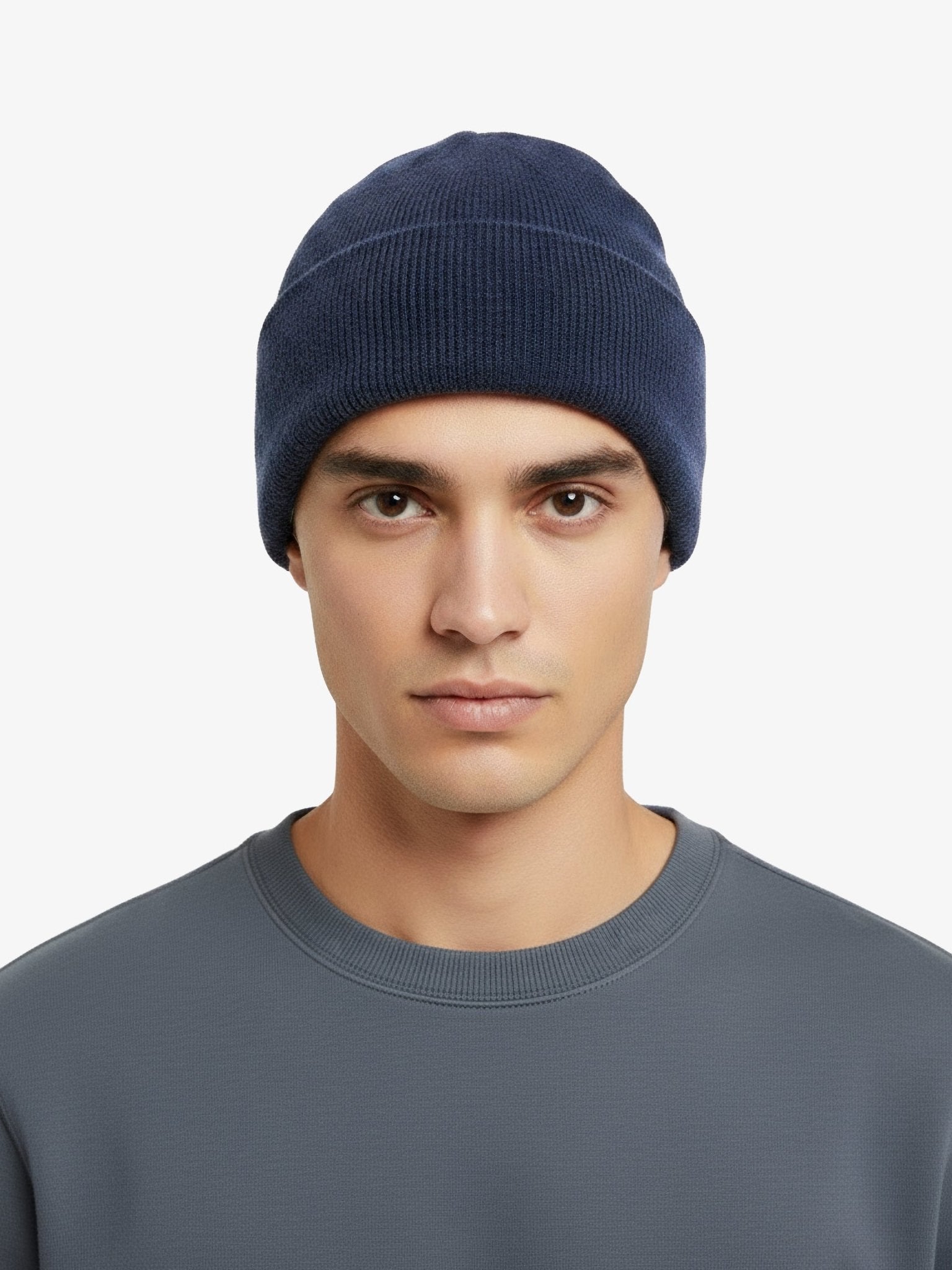 Cashmere Cuff Beanie - Carbon Blue - Paranoid Ranch